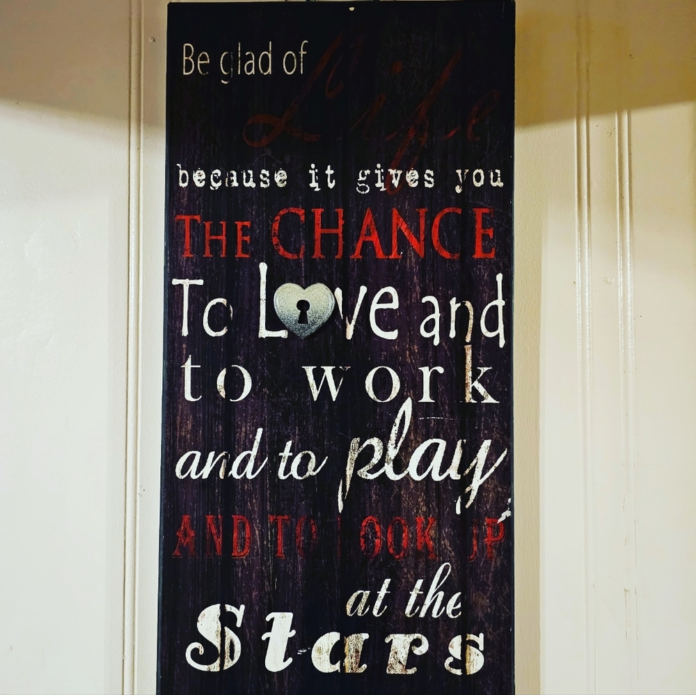 Inspirational Sign 2' Large Home Decor